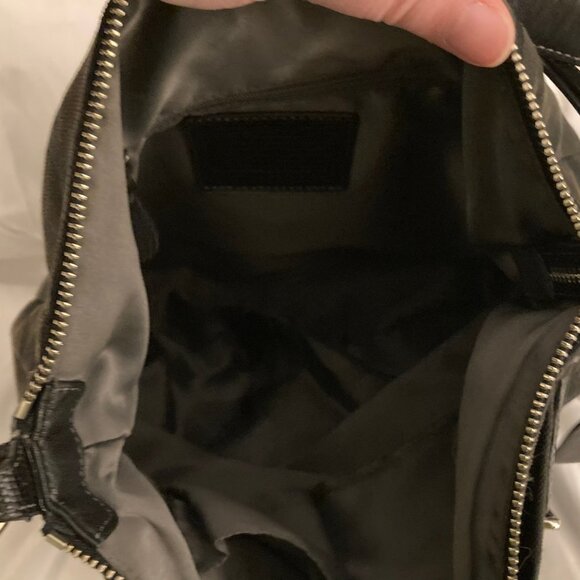 Coach dark brown and black Monogram Hobo Bag - Picture 4 of 8